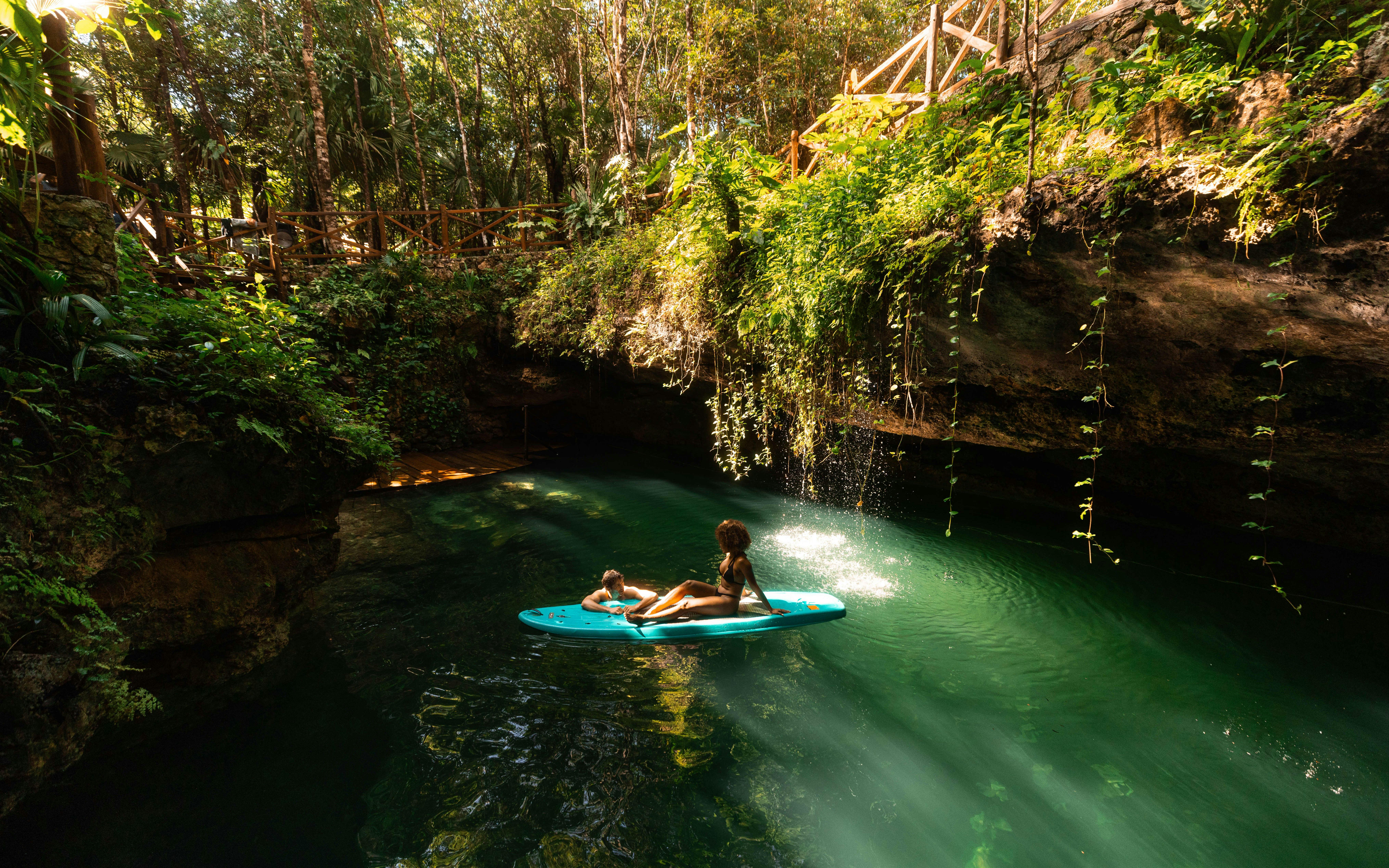 Cenote Adventuring with Regional Snack, Tequila Tasting and Transportation