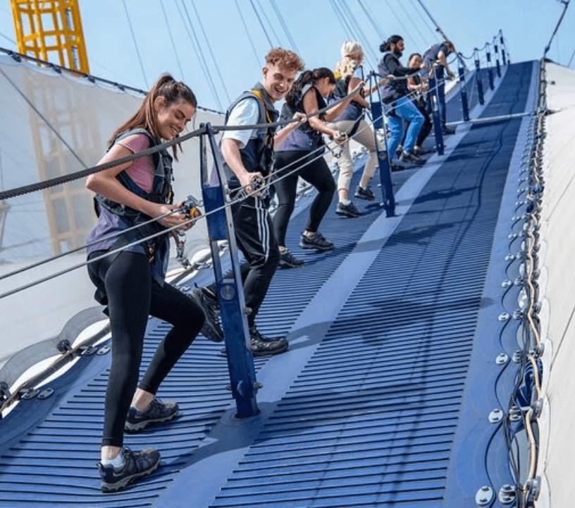 Up at The O2 Climb