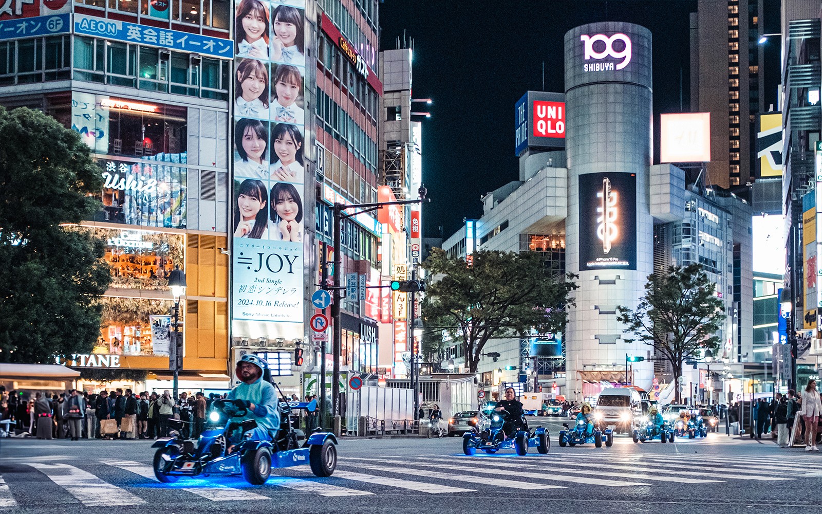 Tokyo: Shibuya & Kabukicho 90-Min Go-Karting Experience by JAPANKART
