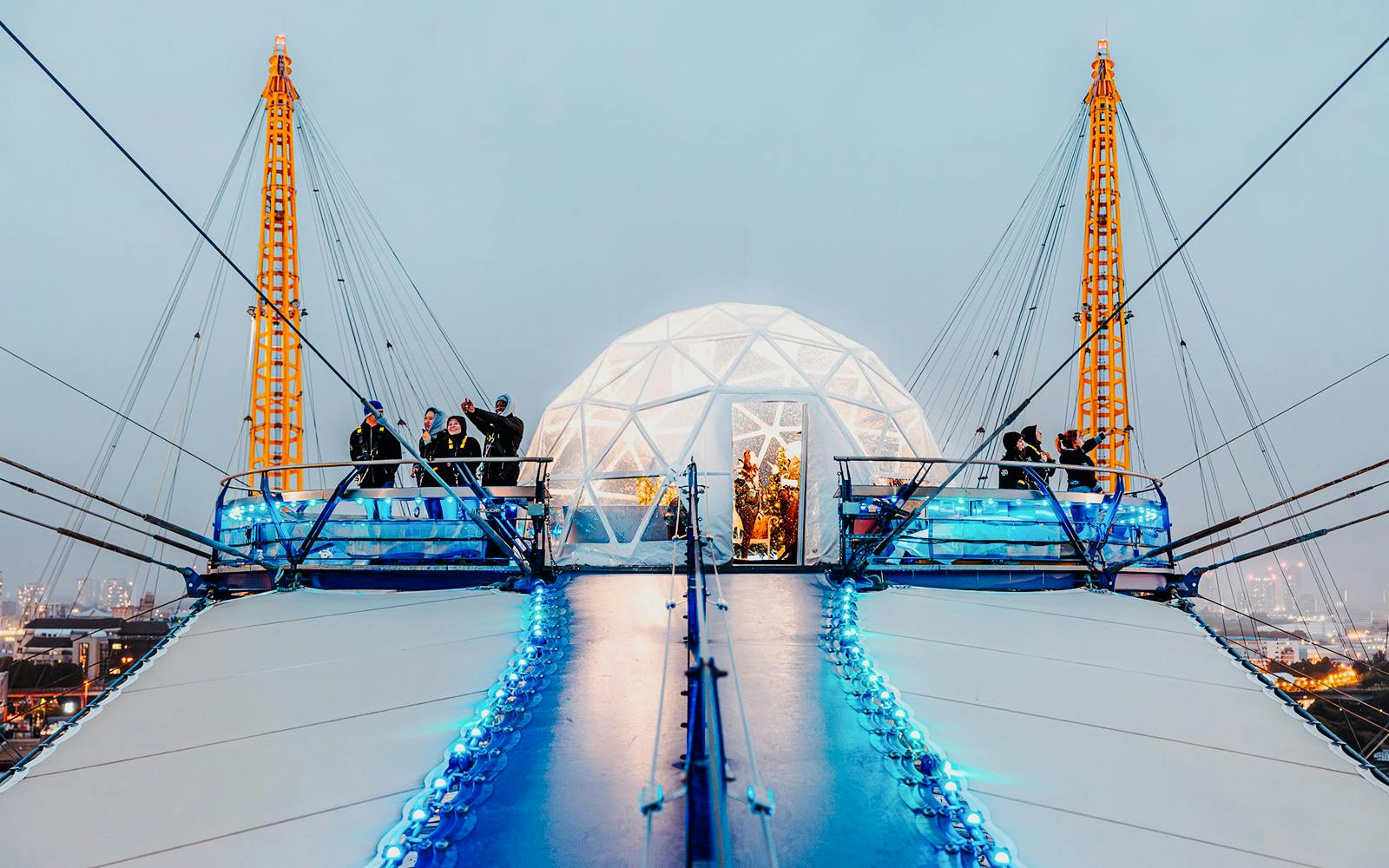Up at The O2 Snow Globe Climb - venue or experience setting