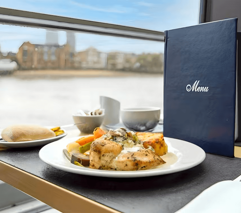 Thames River Lunch Cruise with 2-Course Meal, Coffee & Tea