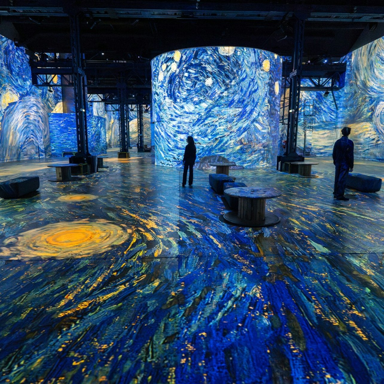 Atelier des Lumières: Van Gogh Exhibition visitor view at Atelier des Lumières