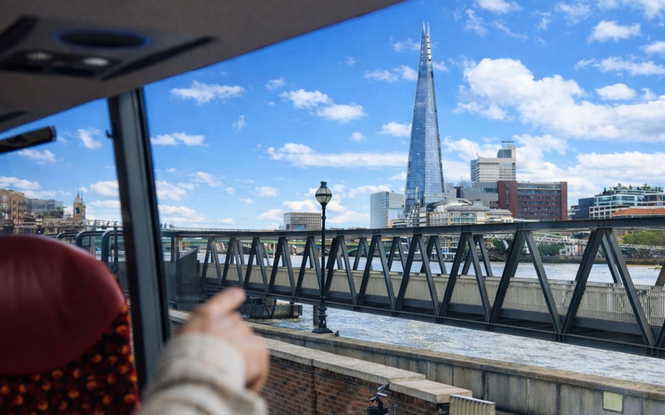 London Panoramic Sightseeing Guided Tour with Brunch and Prosecco on Upper Deck Bus visitor view at 258 Vauxhall Bridge Road