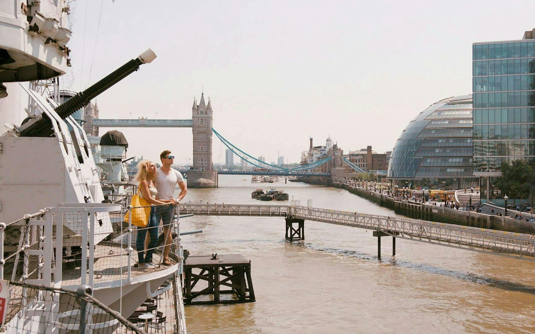 View towards Tower Bridge from HMS Belfast’s deck