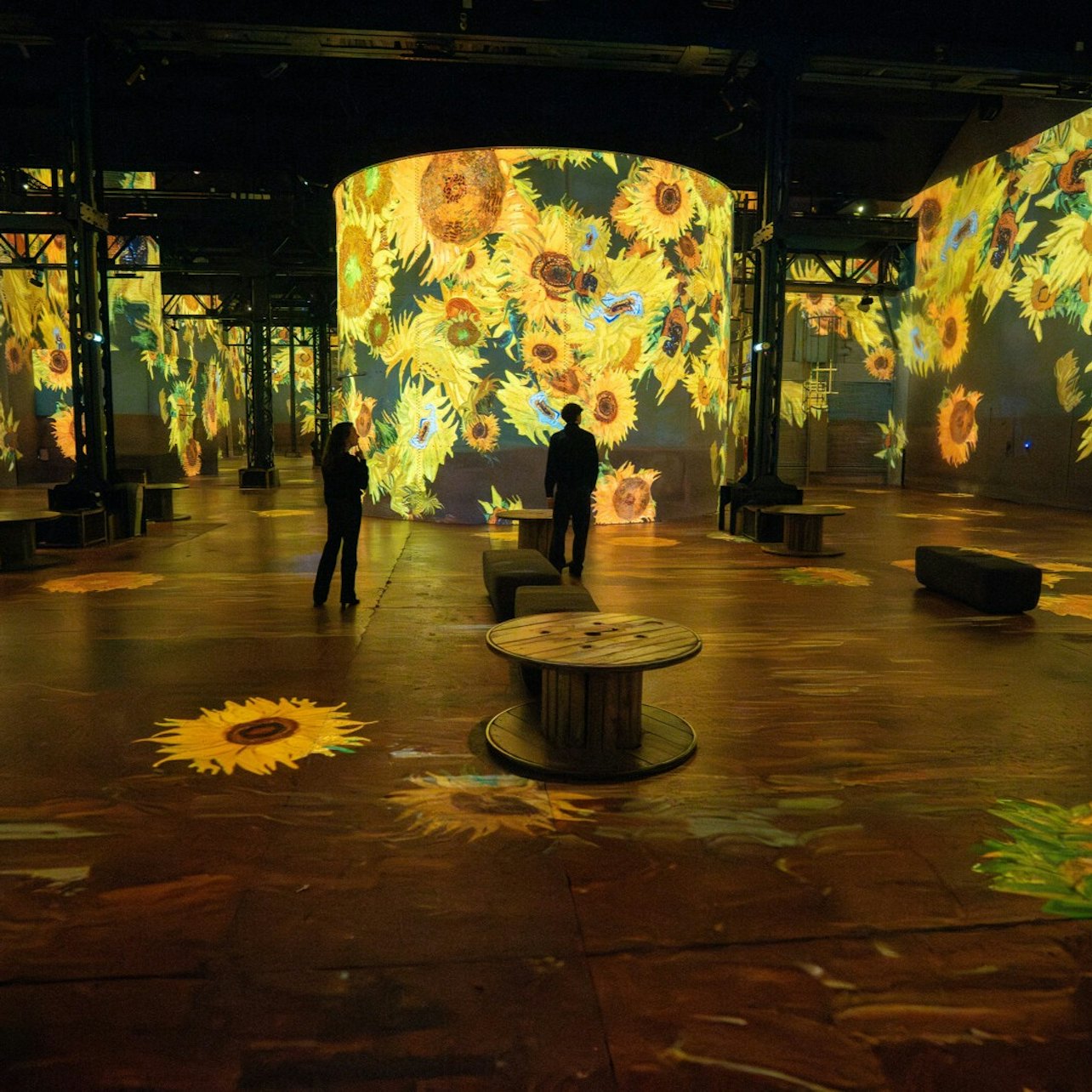 Atelier des Lumières: Van Gogh Exhibition visitor view at Atelier des Lumières