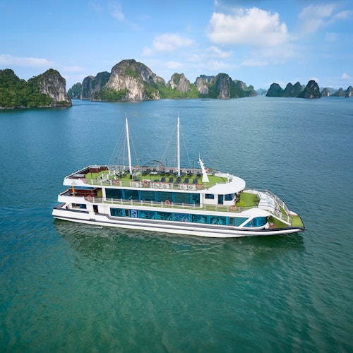 Ha Long Bay: 5-Star Premium Cruise + Buffet & Sunset Party + Optional Transfer — gallery 2