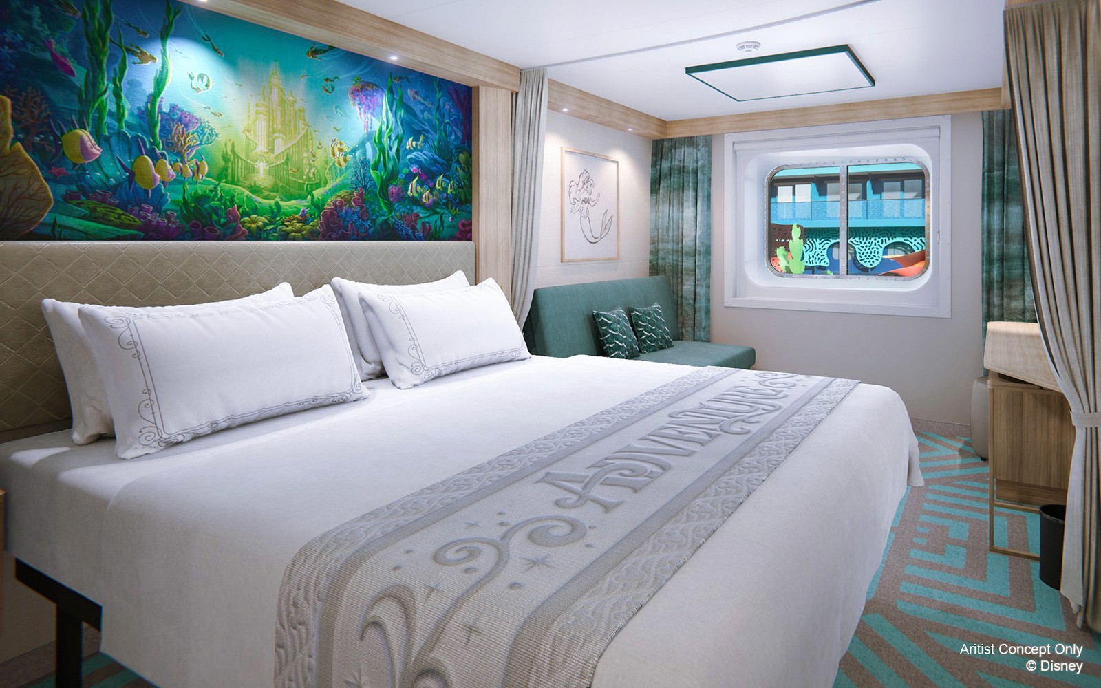 3 or 4-Night Disney Adventure Cruise: Inside Staterooms
