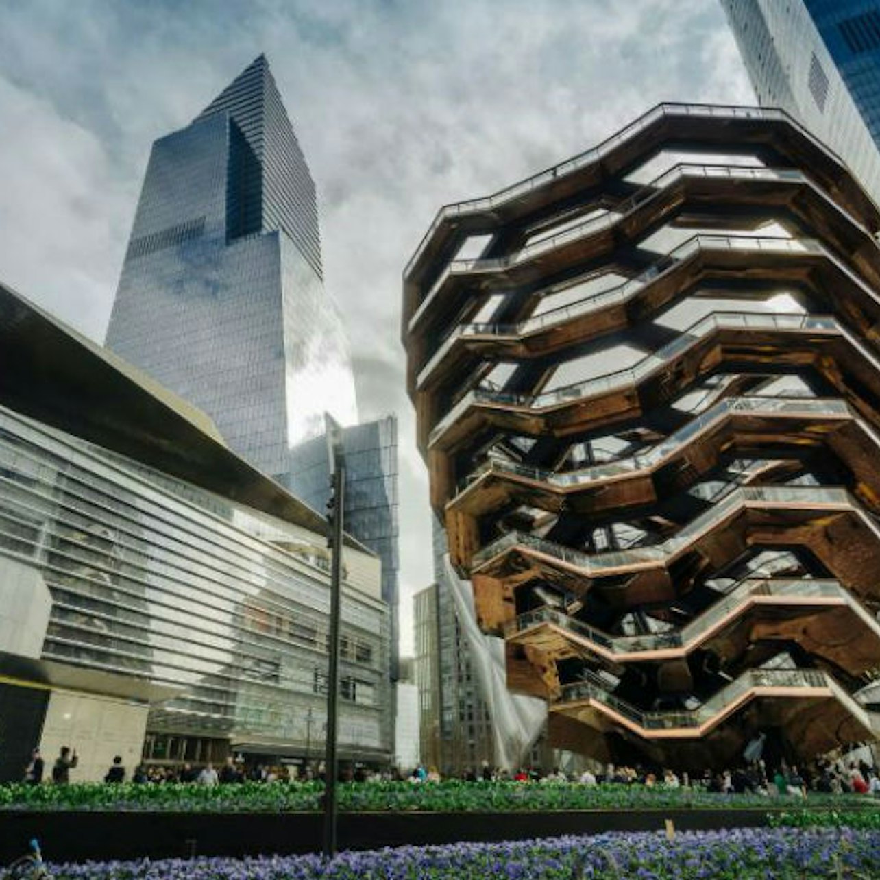 Hudson Yards, The High Line & Vessel Tour visitor view at Vessel (Hudson Yards Staircase)