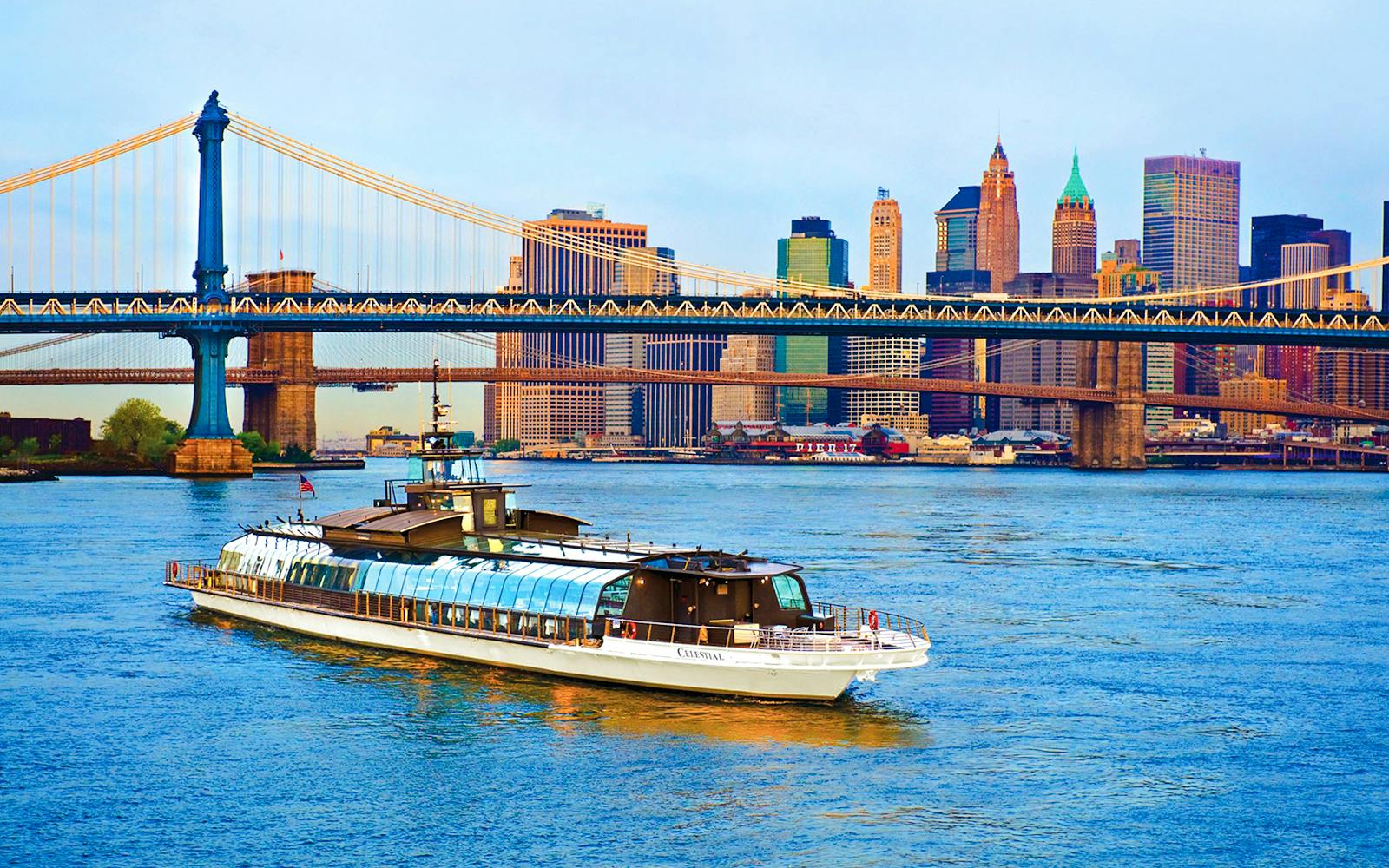 New York Dining Cruise visitor view at Chelsea Piers Pier 61