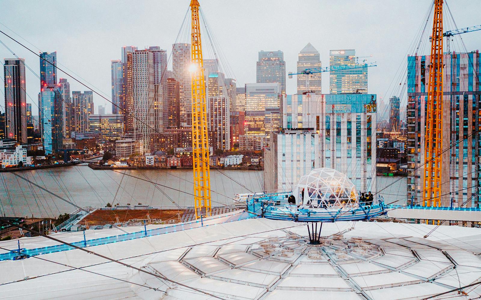 Up at The O2 Snow Globe Climb - venue or experience setting