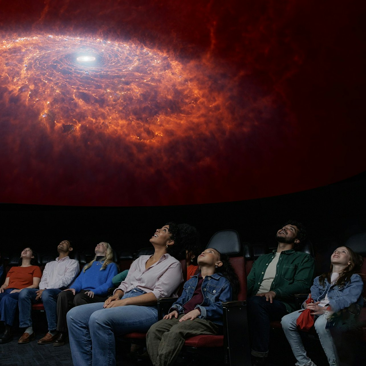 American Museum of Natural History (AMNH): The Rose Center For Earth and Space visitor view at Frederick Phineas and Sandra Priest Rose Center for Earth and Space