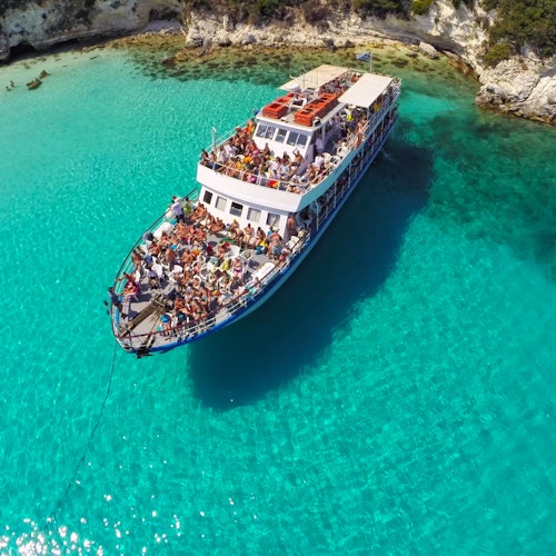 Paxos & Antipaxos Blue Caves Cruise (Lakka Village) From Corfu Port