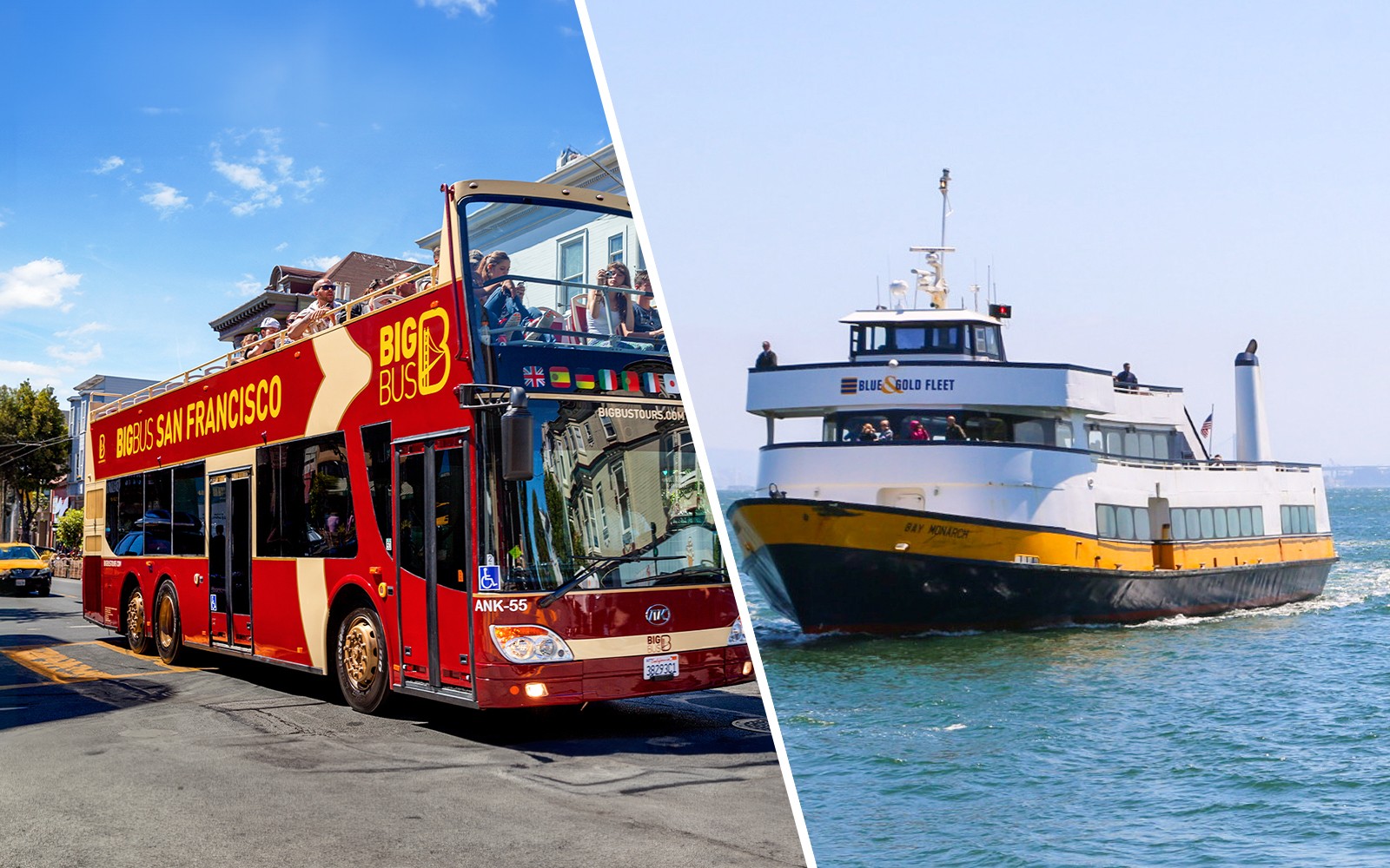 Combo: San Francisco Hop-on Hop-off Bus Tour + Golden Gate Bay & Alcatraz Cruise Tickets — gallery 1
