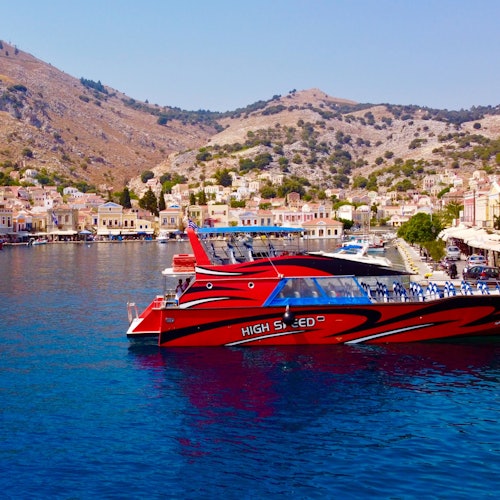 Rhodes: High-Speed Boat to Symi Island with Swim Stop at St George’s Bay — gallery 1