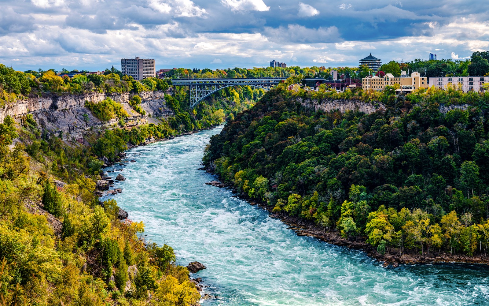 Niagara Falls (Canada) All-Inclusive Day Tour with Hornblower Cruise, Journey Behind the Falls & Skylon Tower