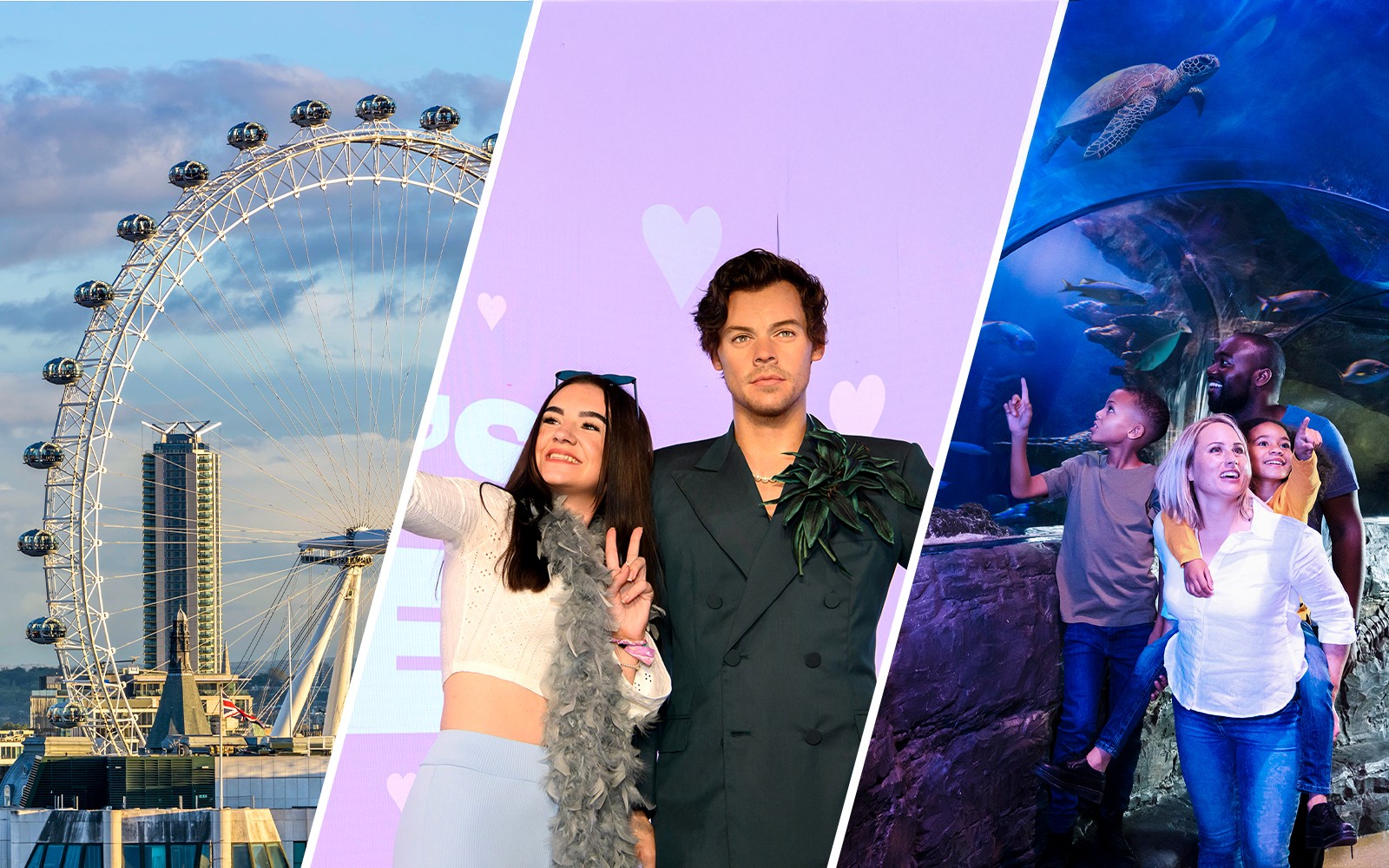 Combo: London Eye + Madame Tussauds + SEA LIFE London Aquarium Tickets — main image