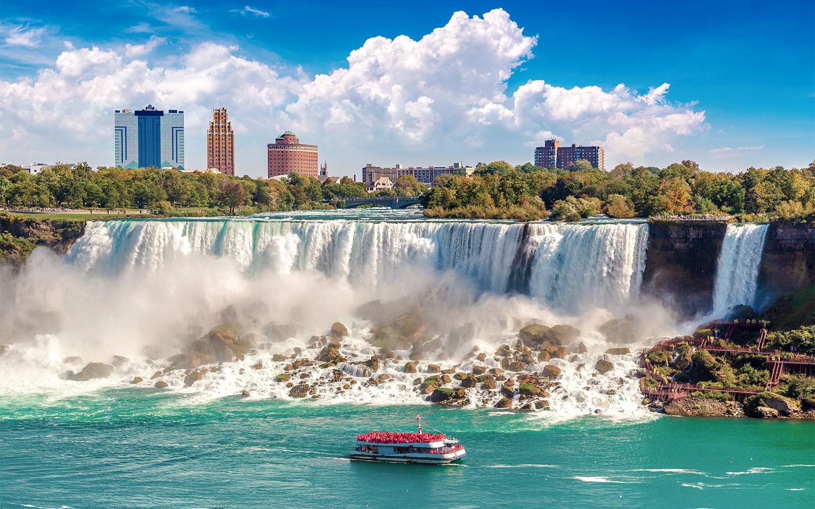 Niagara Falls (Canada) All-Inclusive Tour with Hornblower Cruise, Journey Behind the Falls & Skylon Tower