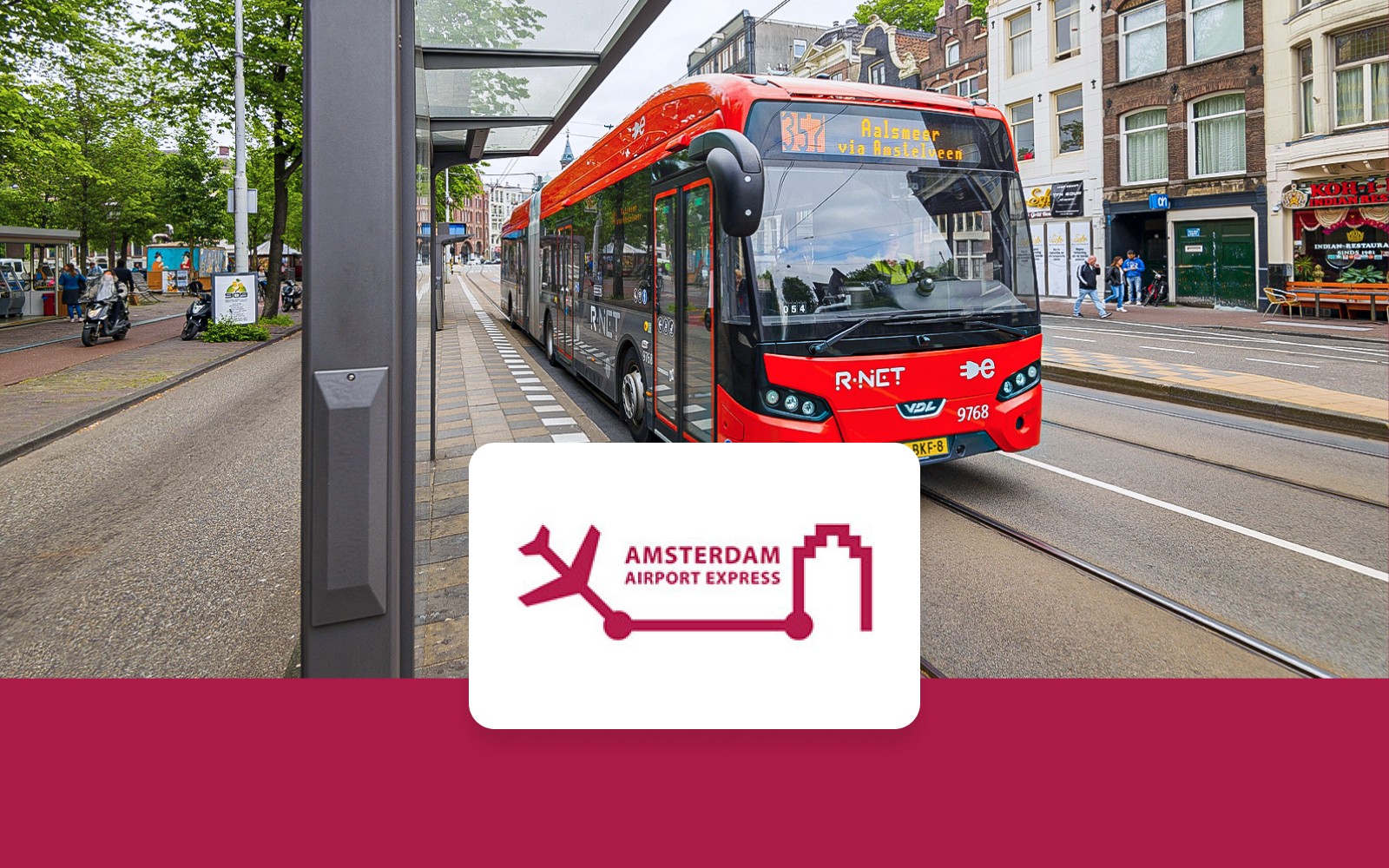 Bus Transfers: Schiphol Airport to/from City Center by Amsterdam Airport Express — gallery 1