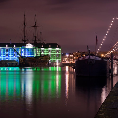 Amsterdam Light Festival: Covered Boat Cruise + Hot Choco — gallery 3