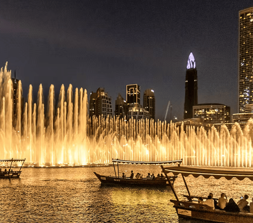 The Dubai Fountain Show & Lake Ride Ticket