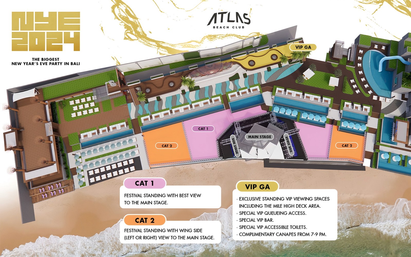 Atlas Beach Club Bali: New Year's Eve Party 2026 — gallery 2