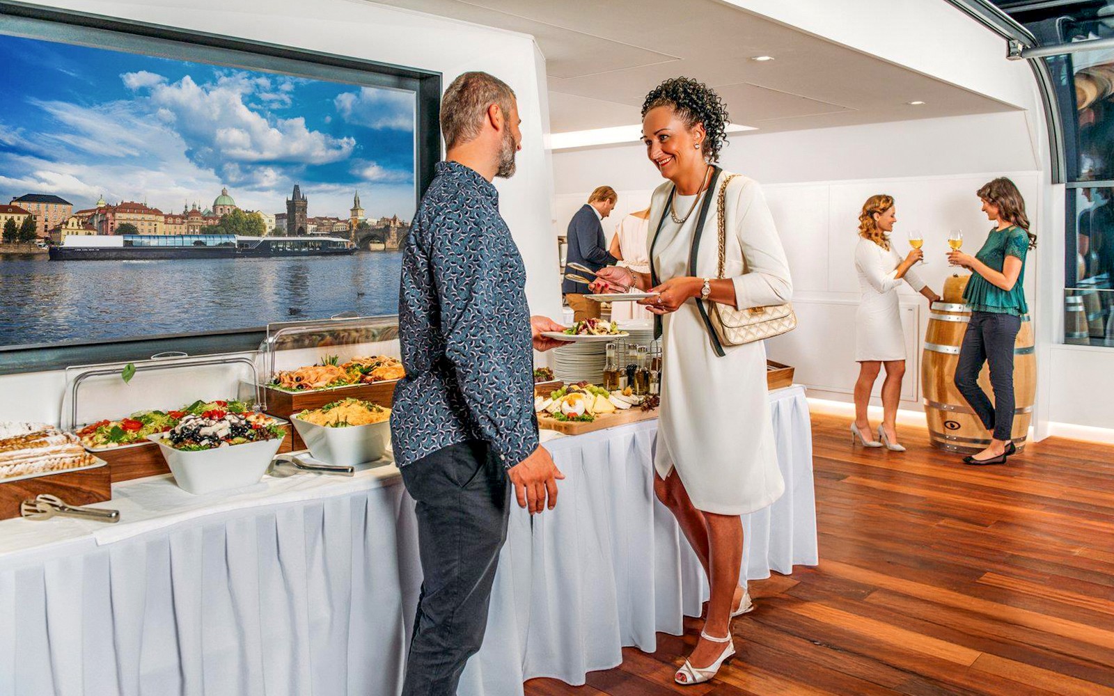 Prague Dinner Cruise on an Open-Top Glass Boat with Live Music