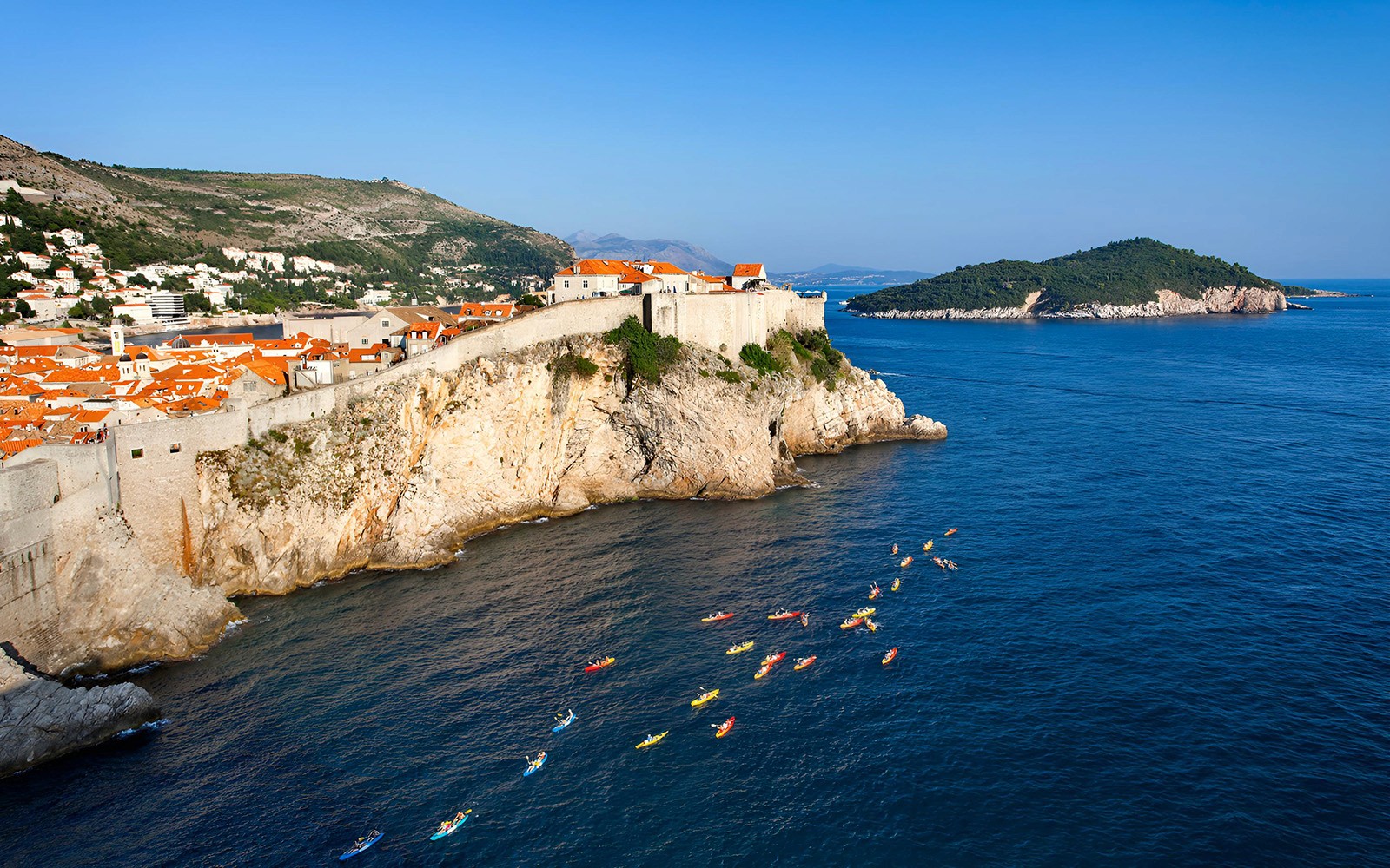 3-Hr Sunset Kayaking Tour of Old Town Walls, Betina Cave Beach & Lokrum Island