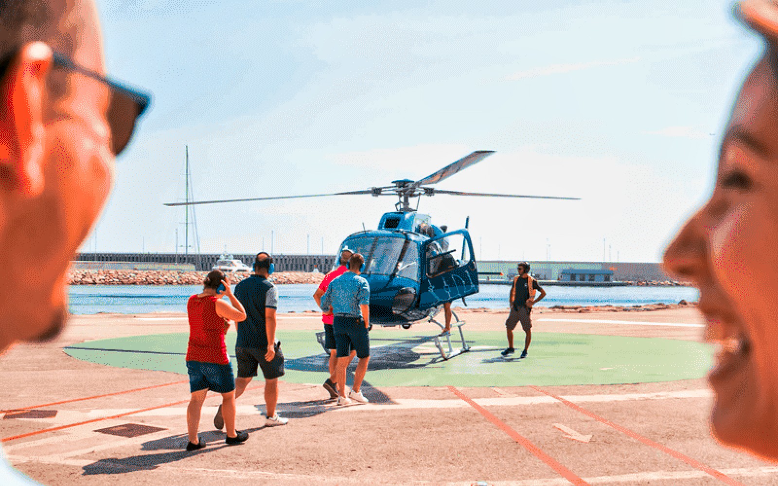 Helicopter Flight, Walking Tour, & Boat Cruise in Barcelona — gallery 1