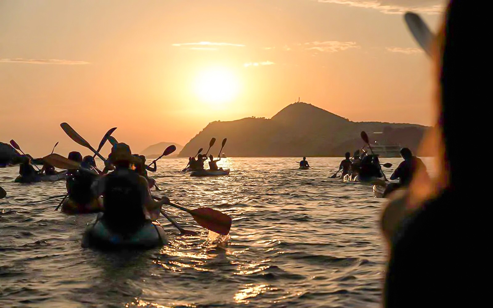 From Dubrovnik: Guided Sunset Sea Kayaking with Wine — gallery 1
