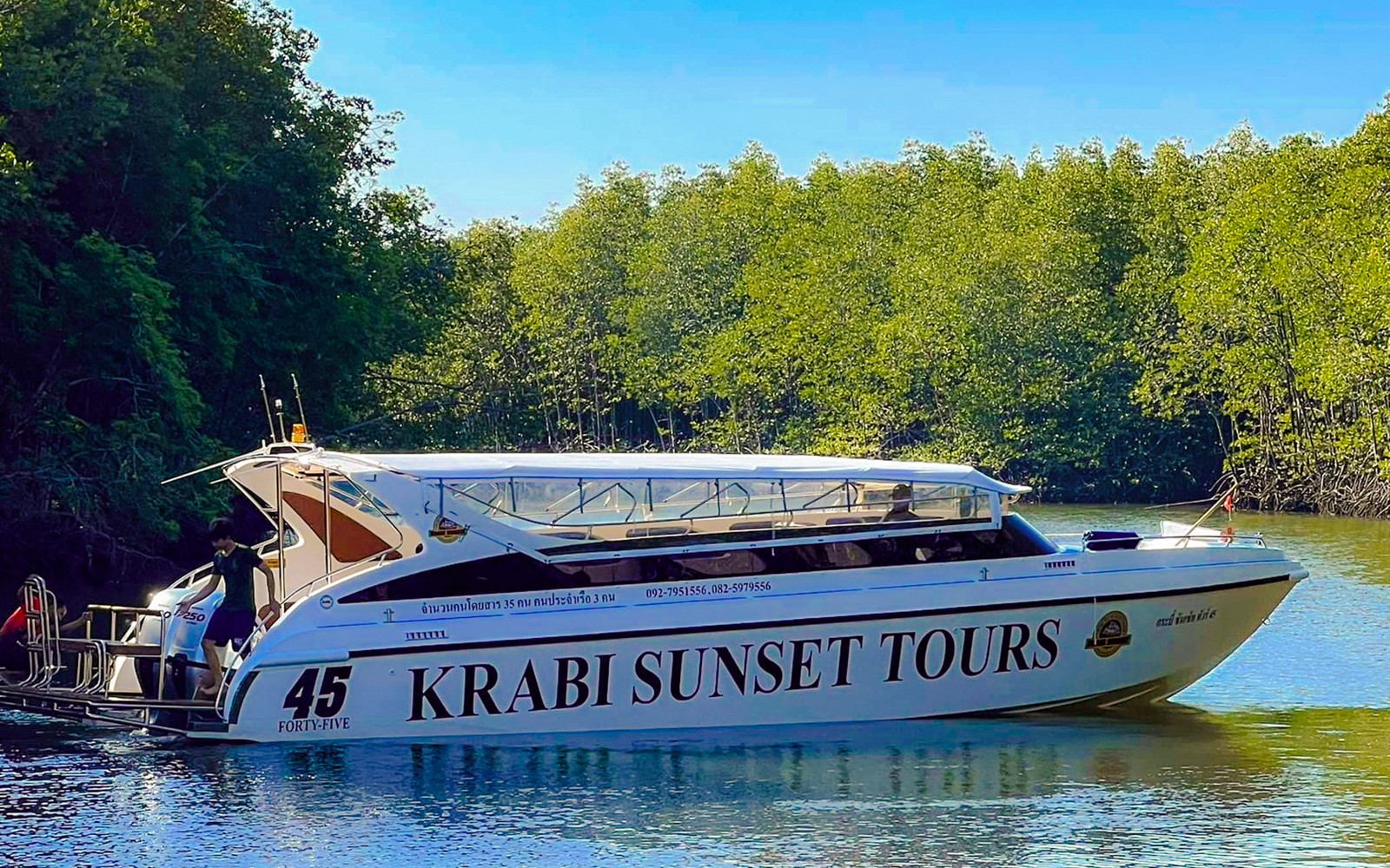 From Krabi: Phi Phi Island & 4 Islands Sunset Day Tour by Speedboat with Lunch & Transfers — gallery 1