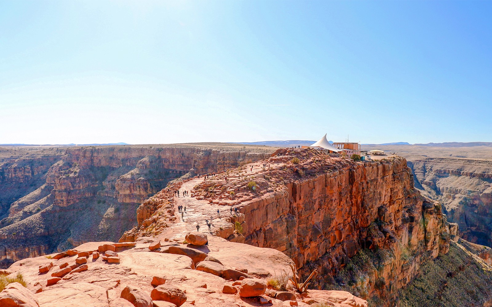 From Las Vegas: 70+ min Grand Canyon West Rim Helicopter Tour with Optional Las Vegas Strip Views