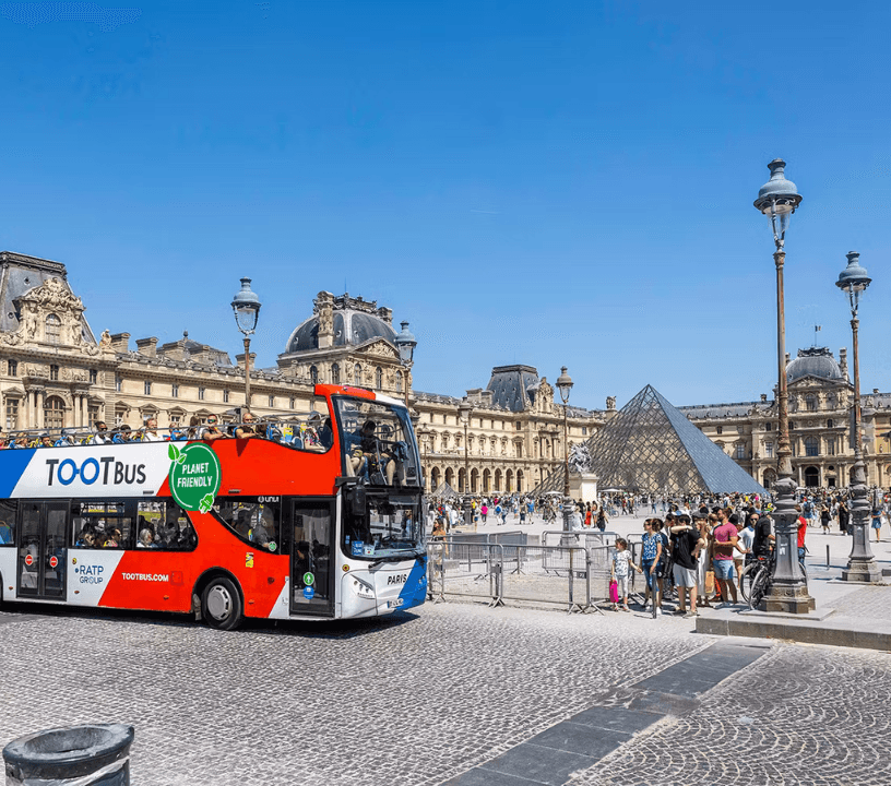 Tootbus: Paris Hop-on Hop-off Bus Tour (Optional Seine River Cruise)
