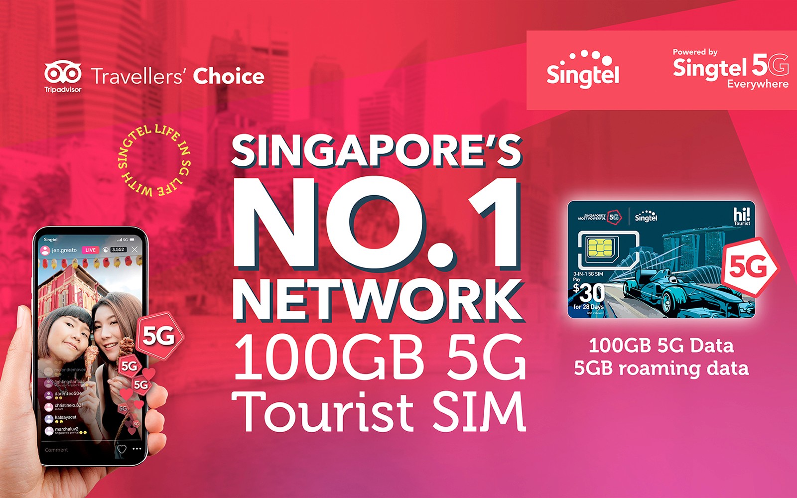 Singapore 4G Tourist Singtel SIM Card - Airport Pickup & Singtel Shops — gallery 1