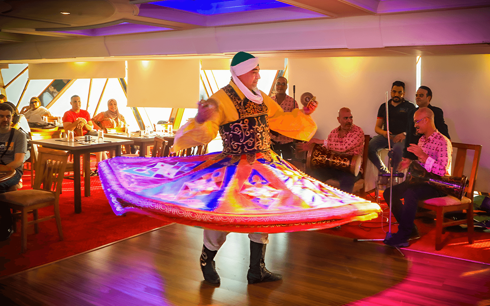 Cairo: Nile River Memphis Dinner Cruise + Show + Private Transfers