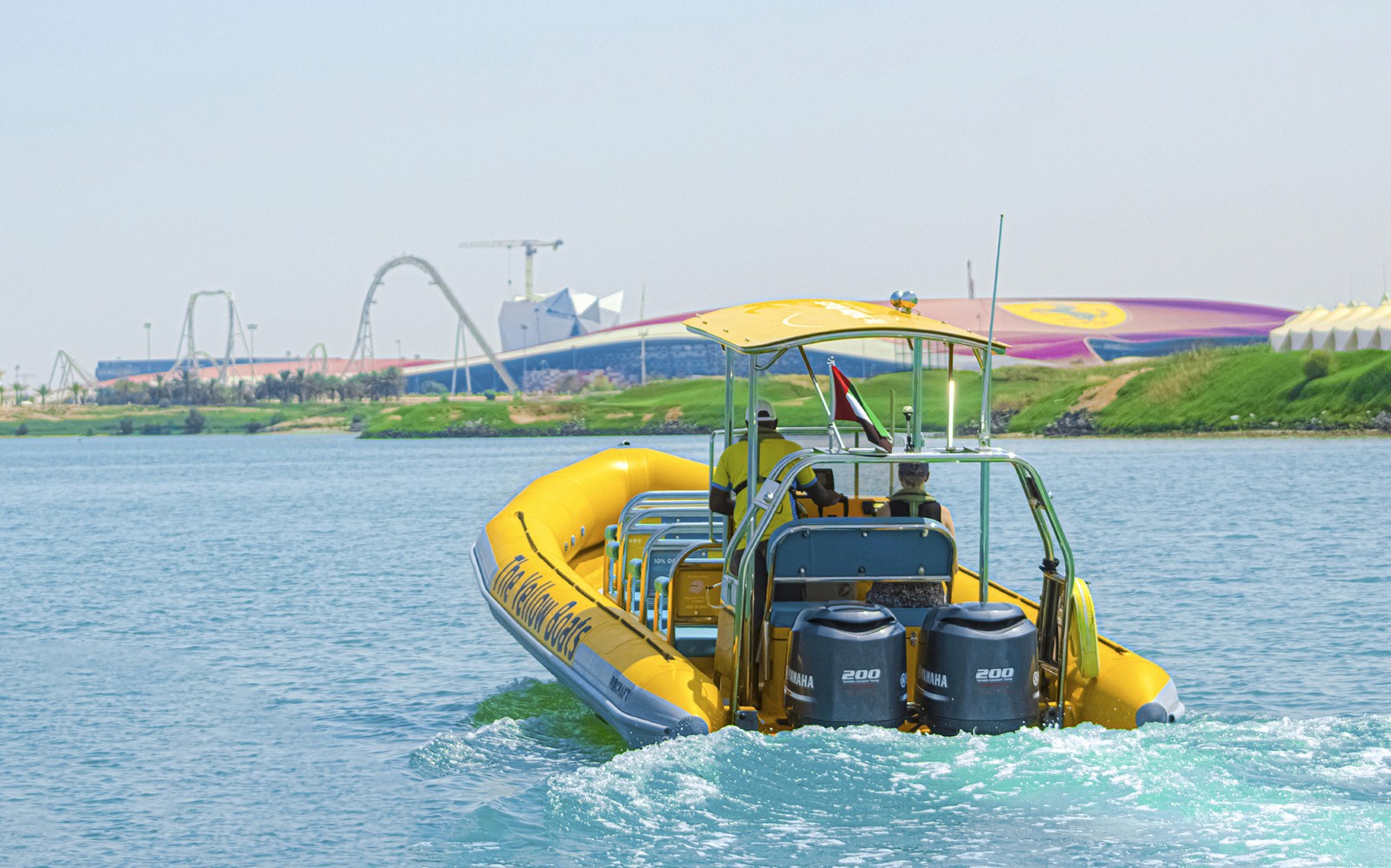 Yellow Boats: Sightseeing Speedboat Tour of Yas Island