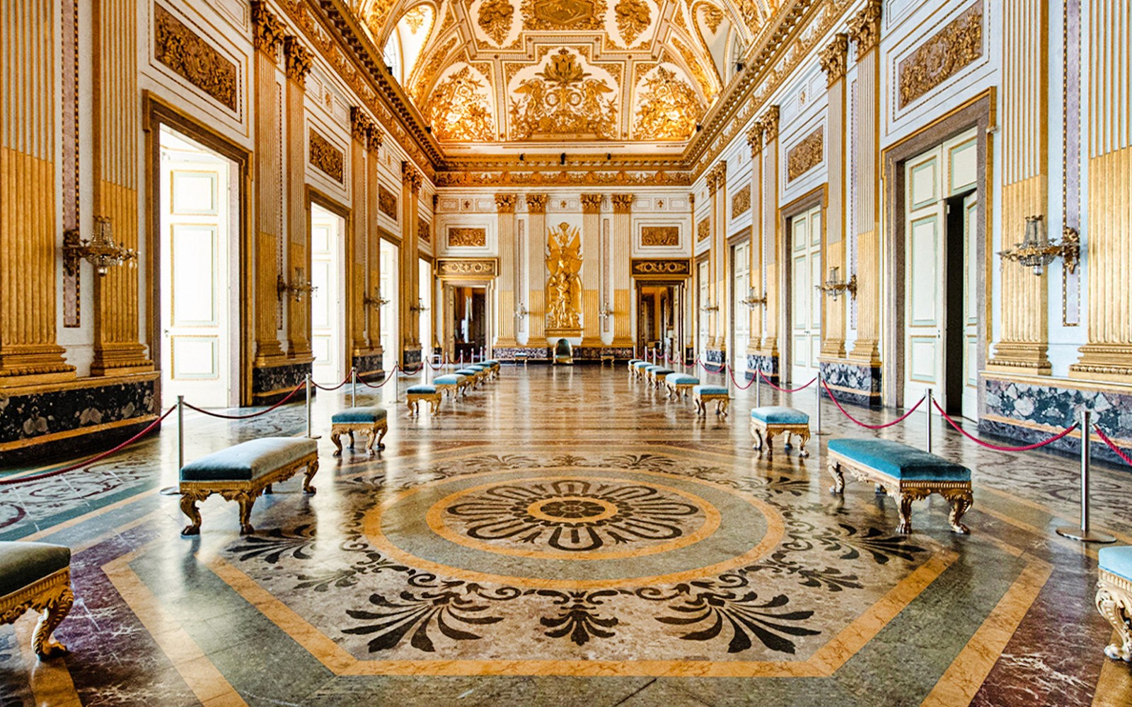 From Naples: Royal Palace of Caserta Tickets with Round-Trip Train and Audio Guide