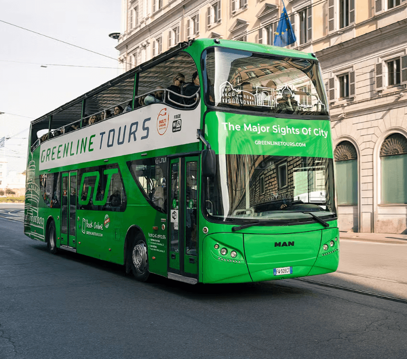 Green Line: Rome Hop-on Hop-off Bus Tour