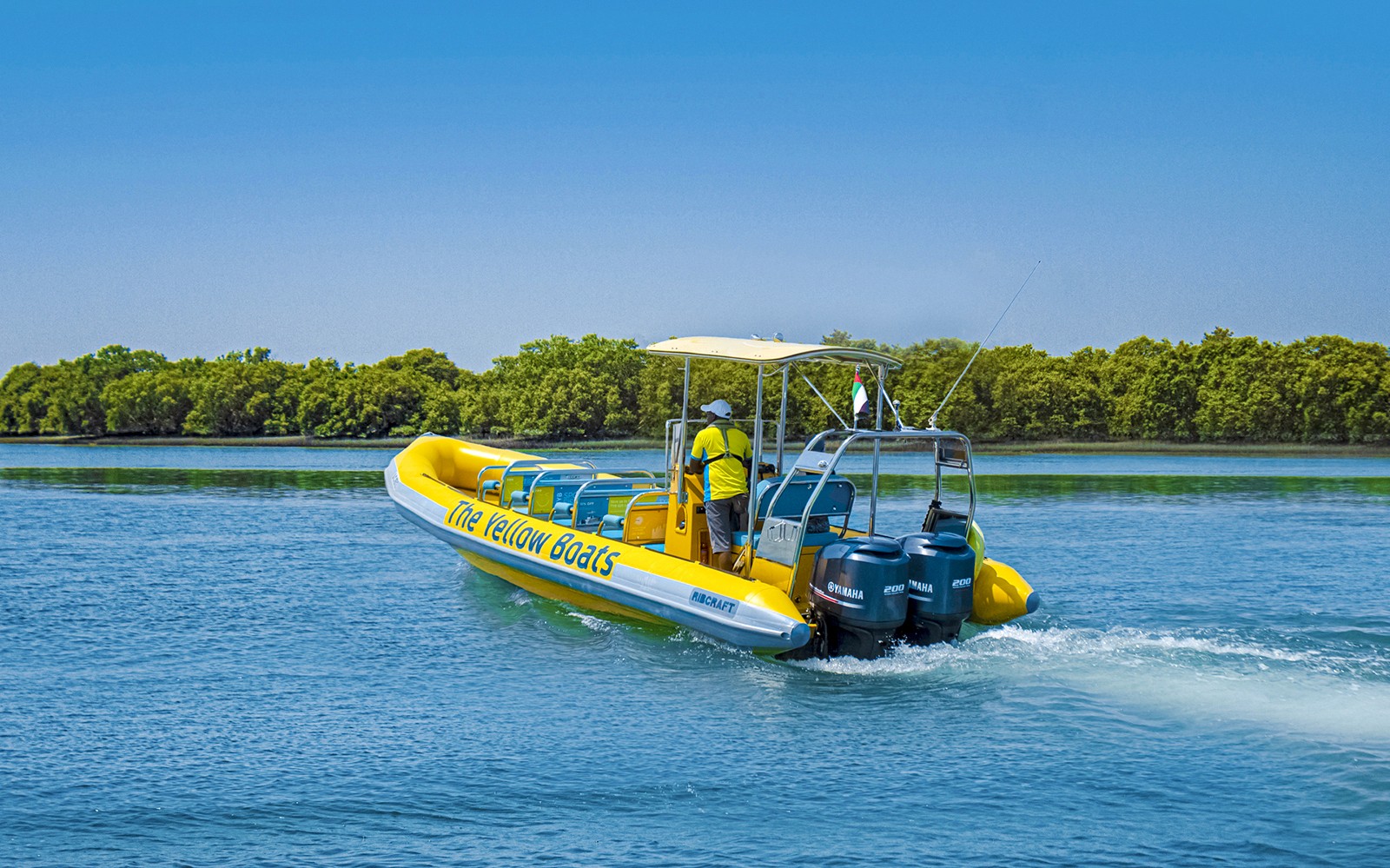 Yellow Boats: Sightseeing Speedboat Tour of Yas Island