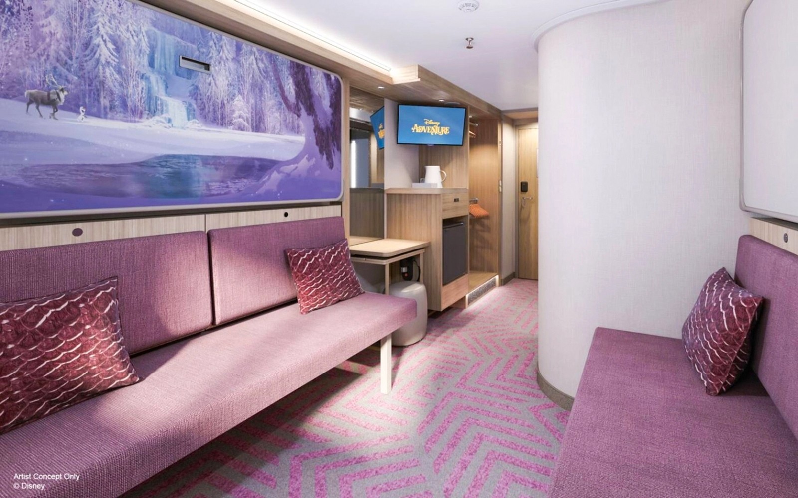 3 or 4-Night Disney Adventure Cruise: Inside Staterooms