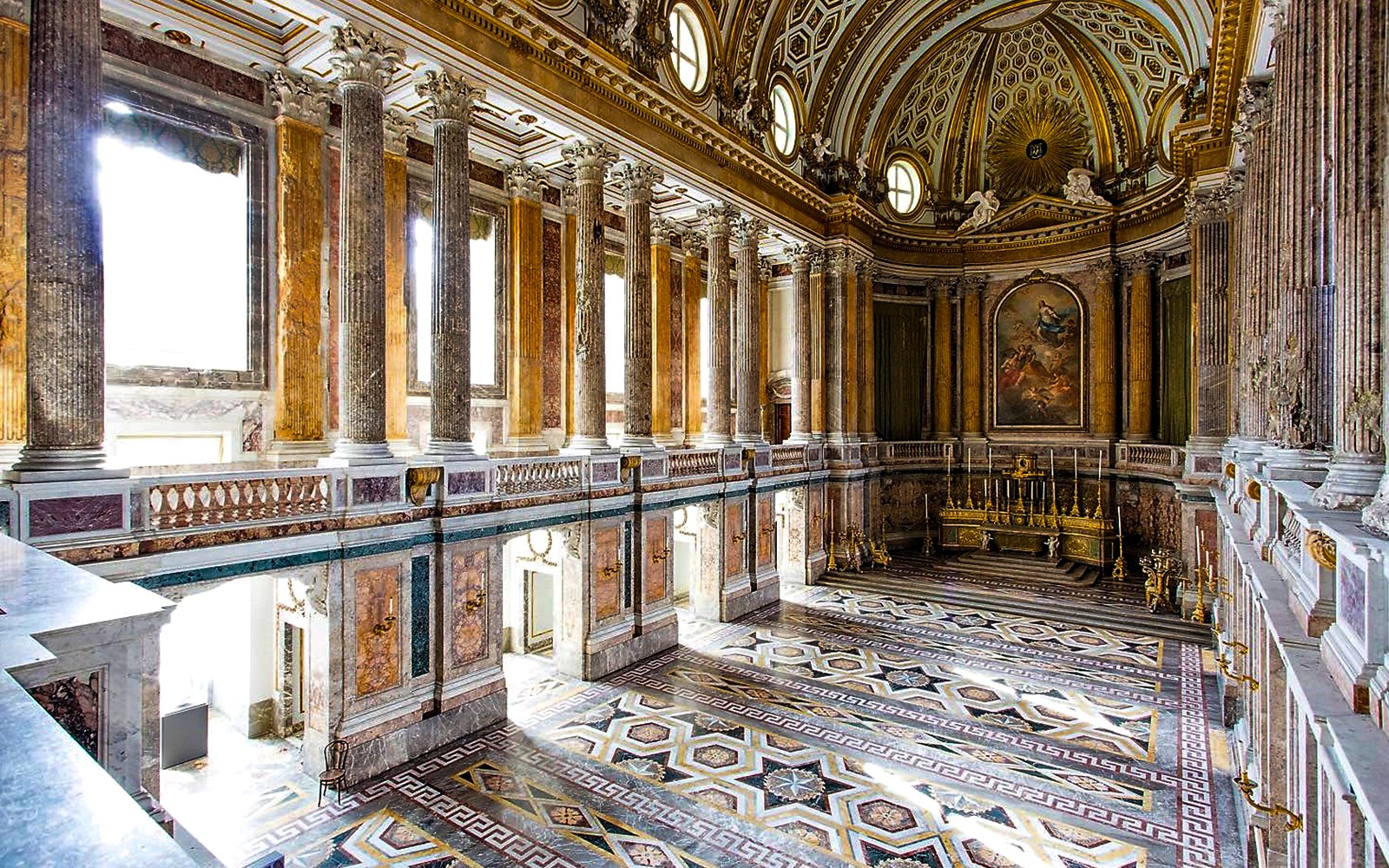 From Naples: Royal Palace of Caserta Tickets with Round-Trip Train and Audio Guide
