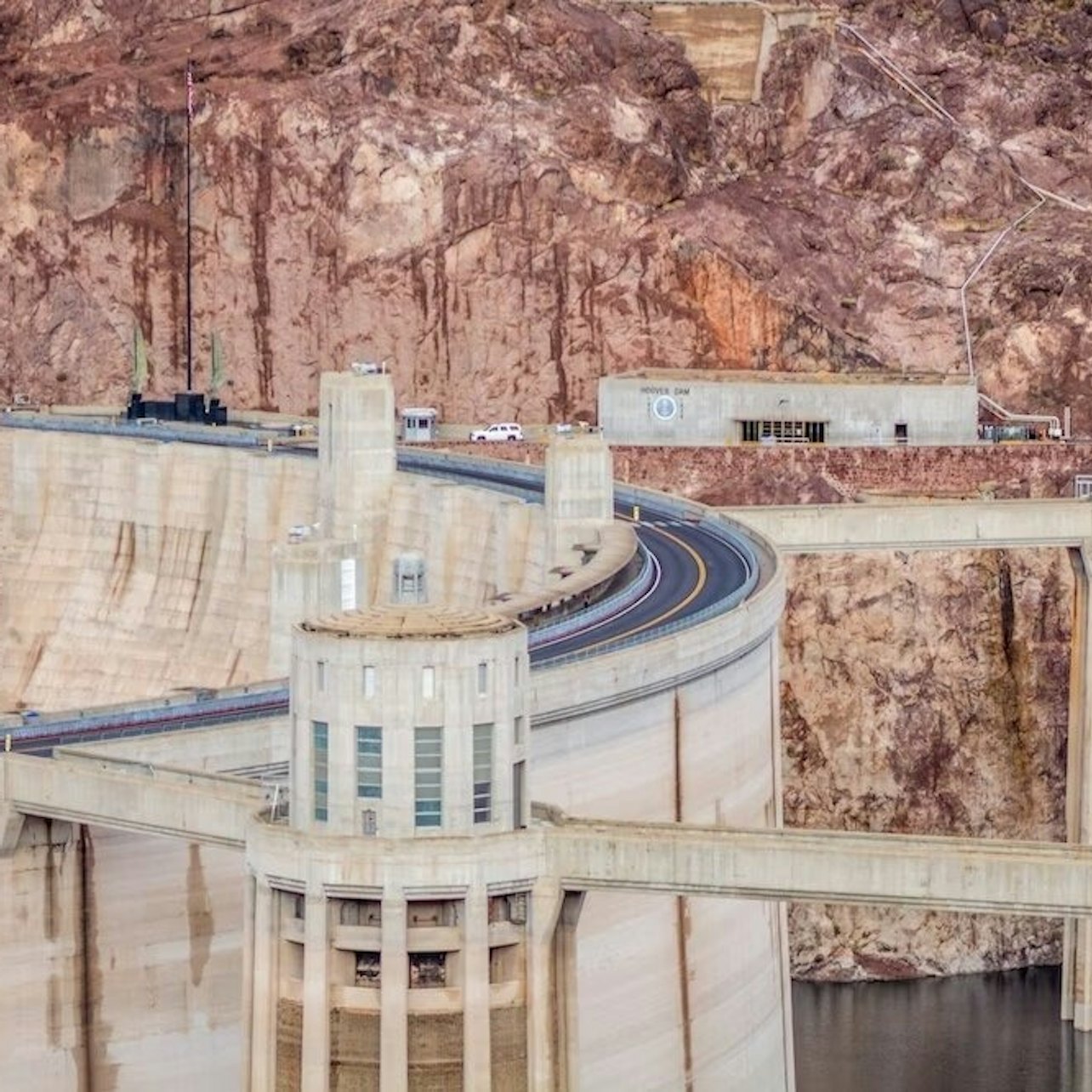 Hoover Dam: Half-Day Tour from Las Vegas visitor view at Hoover Dam Day Trips from Las Vegas