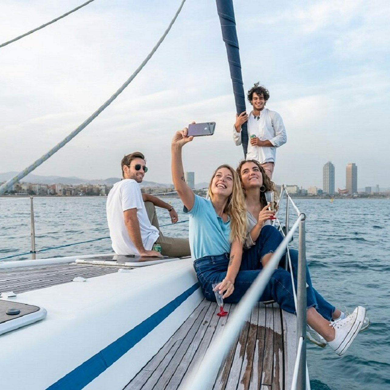 Barcelona: 2-Hr Private Sailboat Tour with Drinks & Snacks — gallery 2