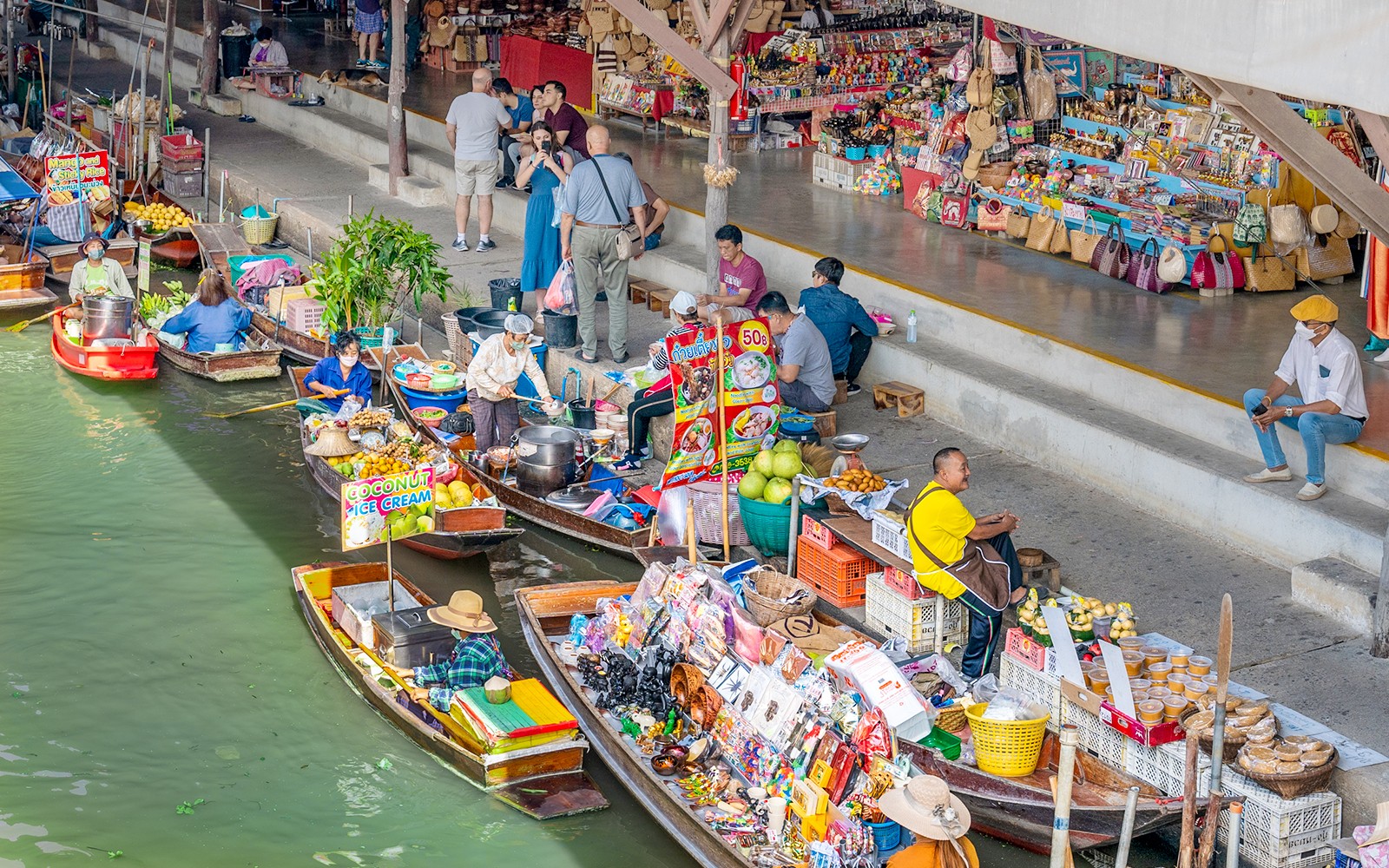Damnoen Saduak Floating Market & Maeklong Railway Market Full-Day Guided Tour