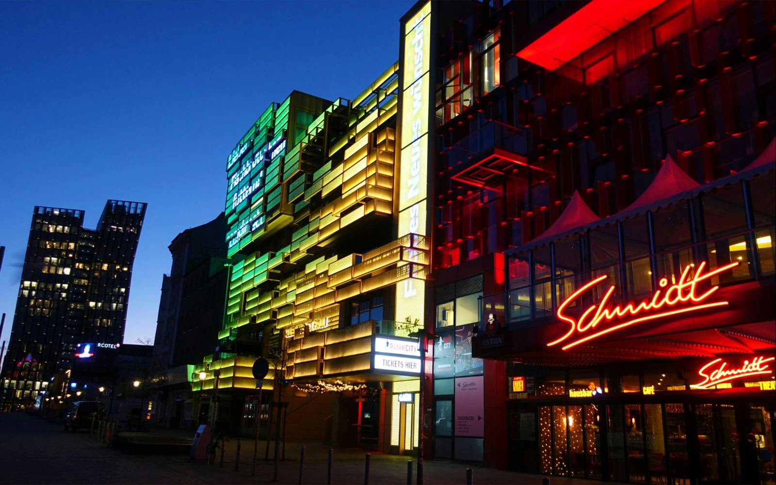 Reeperbahn nightlife street scene