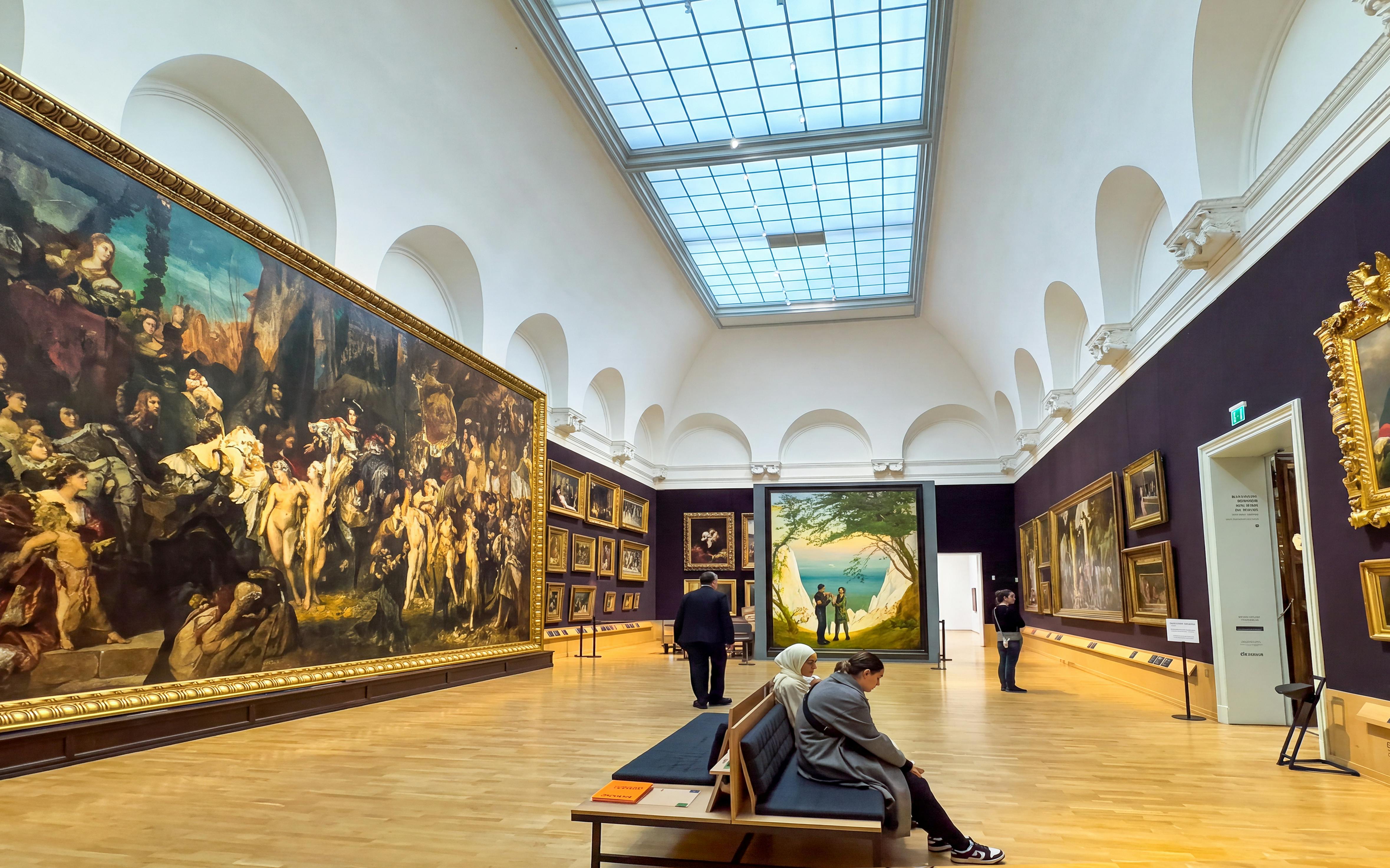 Visitor setting at Hamburger Kunsthalle