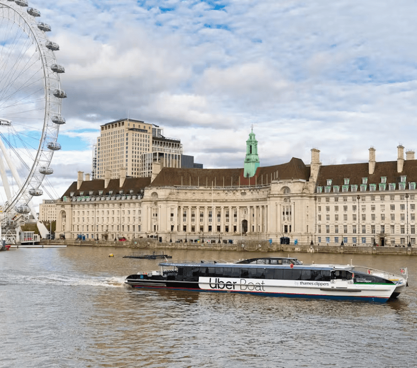 Thames River Uber Boat Trip