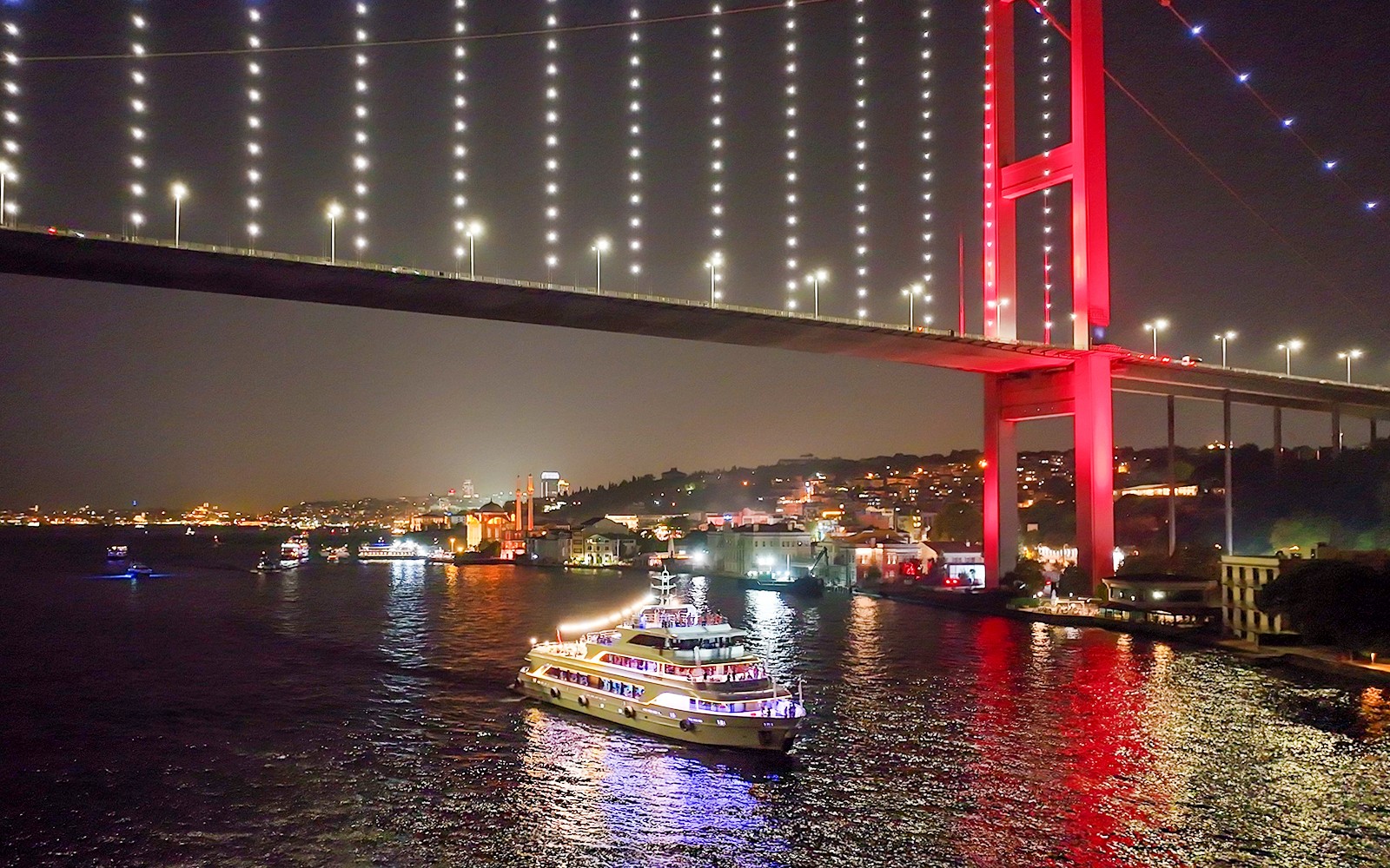 Bosphorus Dinner Cruise with Turkish Show & Private Table
