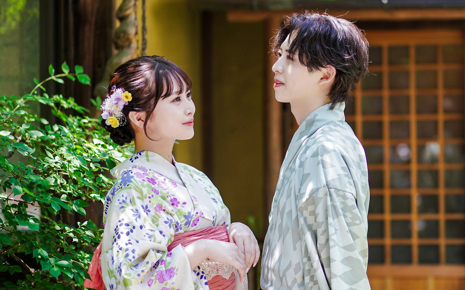 Kimono & Yukata Rental Near Kyoto Station with Optional Hair Styling 