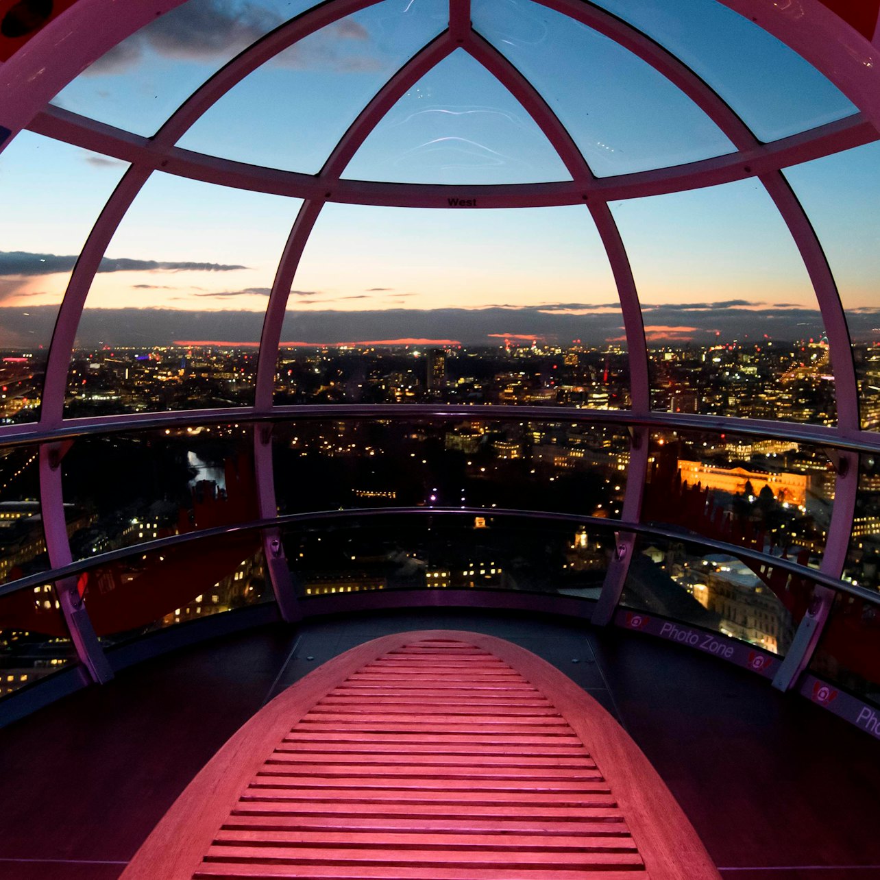 London Eye: Fast Track Ticket + Private Pod visitor view at London Eye