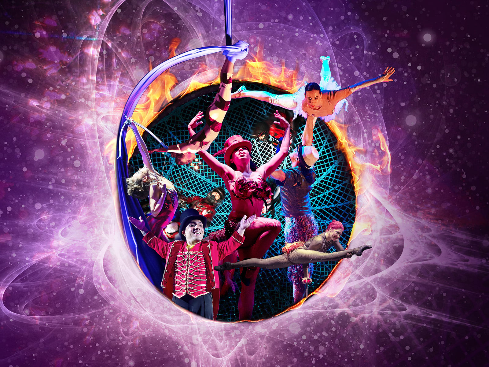 The Cirque Berserk company in the show artwork